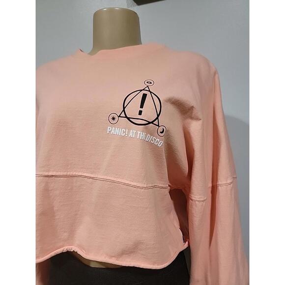 Spirit Jersey Panic! At The Disco Women's Sweatshirt High Hopes Crop  NEW #W - Picture 3 of 10